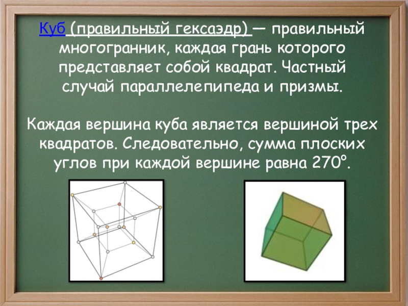 Площадь гексаэдра