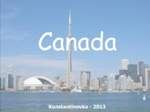 Презентация по английскому языку на тему Канада