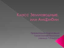 Урок. Презентация. Внешнее строение земноводных