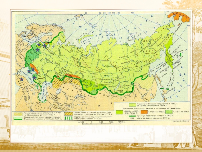 Карта россии 1900 г