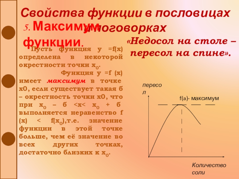 Максимум функции. Характеристика функции. Экстремумы функции. Свойства функции экстремумы.