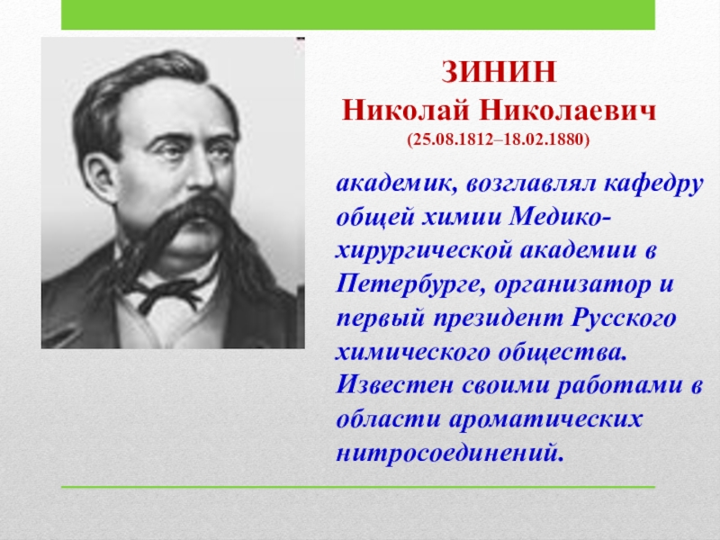 Н н зинин. Николай Николаевич Зинин (1812-1880). Профессор н.н. Зинин. Зинин, Николай Николаевич (младший). Николай Николаевич Зинин портрет.