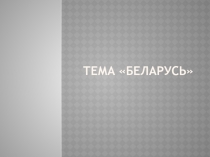 Презентация по географии по теме Белорусь