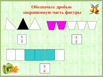 Презентация по математике Сравнение дробей