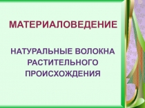 Презентация по технологии Натуральные волокна растительного происхождения (5 класс)