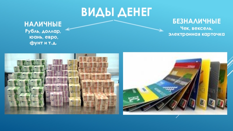 Деньги бывают. Виды денег. Все виды денег. Виды денег наличные и безналичные. Товарные и кредитные деньги.