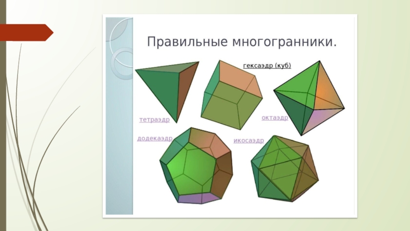 Проект многогранники 5 класс