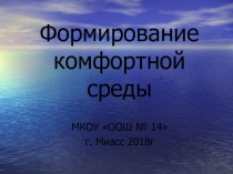 Формирование комфортной среды