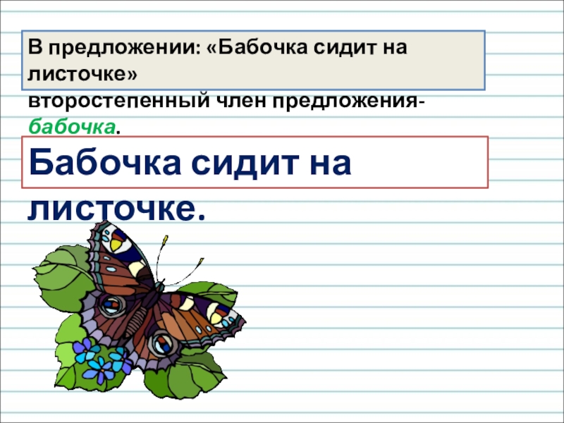 Презентация 2 класс что такое второстепенные члены предложения