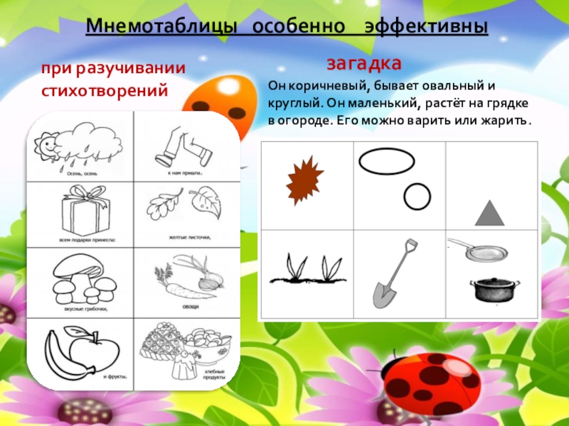 Загадки в мнемотаблицах для дошкольников в картинках