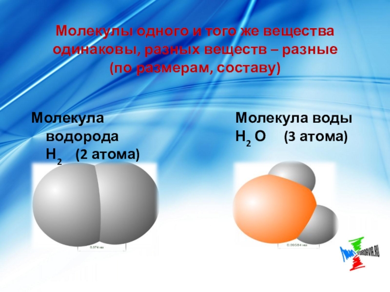 Разных молекул