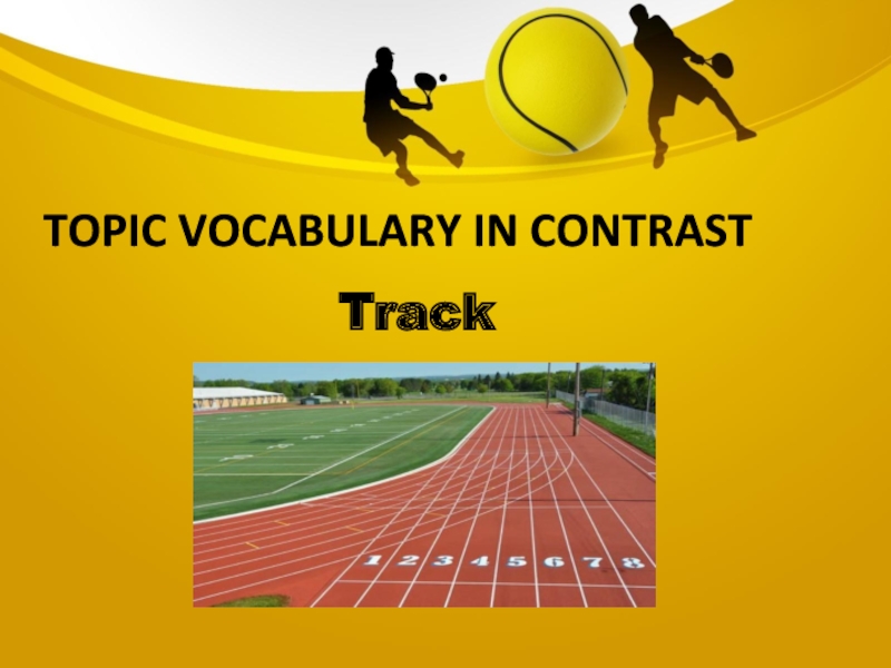 Topic vocabulary in contrastTrack