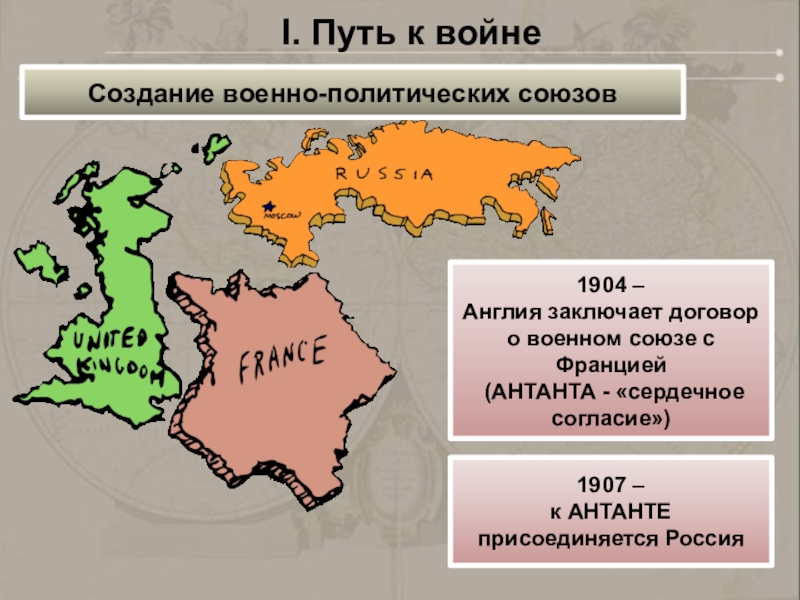 Военно политический союз англии франции и россии