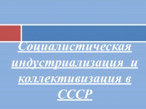 Презентация по истории ИНДУСТРИАЛИЗАЦИЯ И КОЛЛЕКТИВИЗАЦИЯ ( 9 кл.)