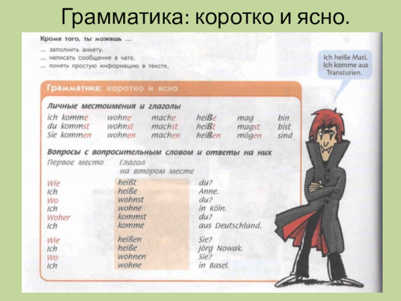 Грамматика немецкого языка в таблицах и схемах pdf