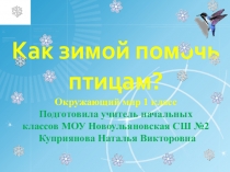 Презентация  Как помочь зимой птицам!
