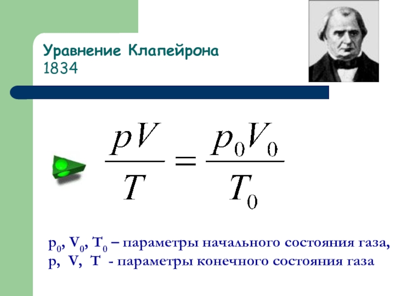 P газа. Вывод уравнения Клапейрона. Плотность воздуха из уравнения Клапейрона. Уравнение Менделеева-Клапейрона с плотностью. Параметры газа в начальном и конечном состояниях;.