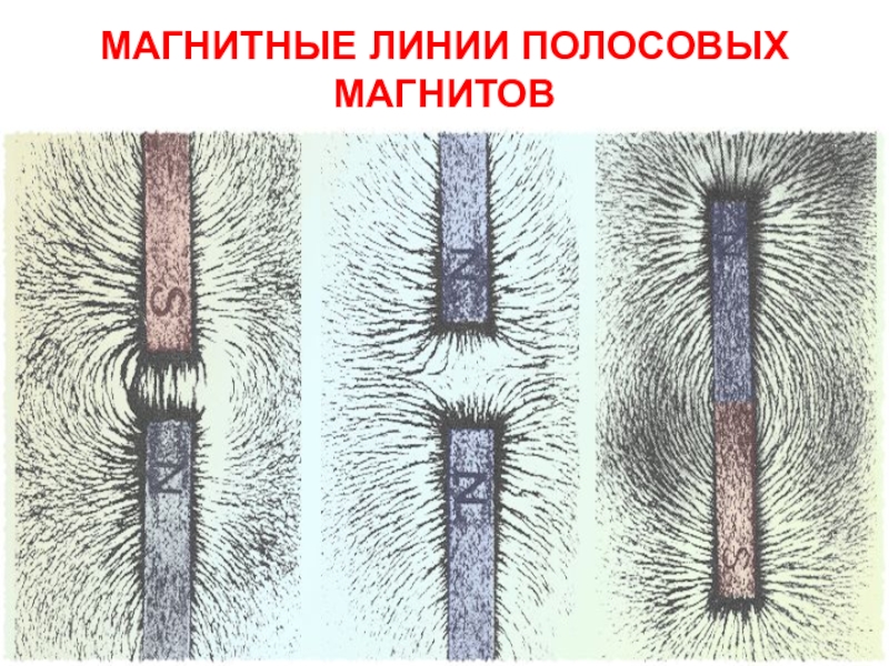 Картина магнитных линий соответствует полосовых