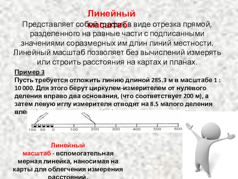 Отношение линейного размера отрезка на чертеже к соответствующему линейному размеру того же отрезка в натуре