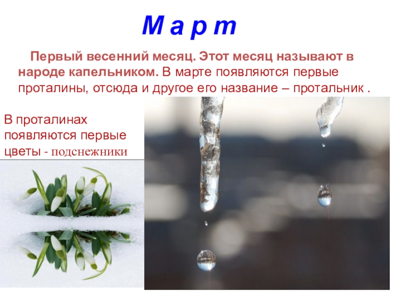 Презентация про месяц март