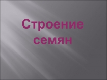 Презентация по биологии на тему Строение семян коррекционная школа VIII вида