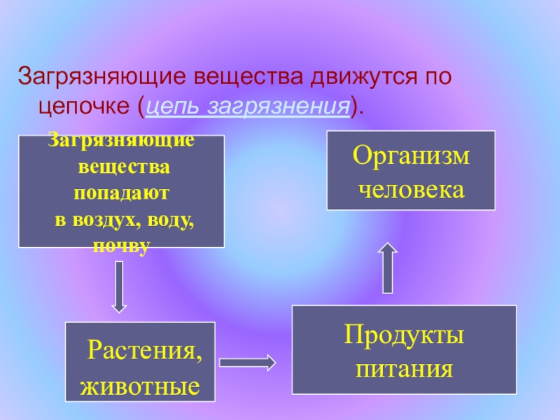 Попасть вещество. Как загрязняющие вещества попадают в организм человека.