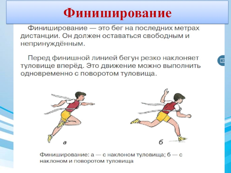 Способы бега. Техника финиширования в легкой атлетике. Финиширование в беге на короткие дистанции. Способы финиширования. Финиширование в беге на длинные дистанции.