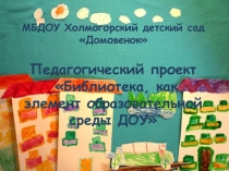 Библиотека, как элемент образовательной среды ДОУ