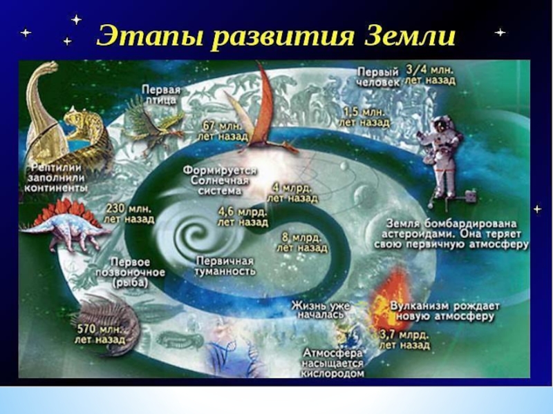 Эры и периоды в развитии жизни на земле презентация