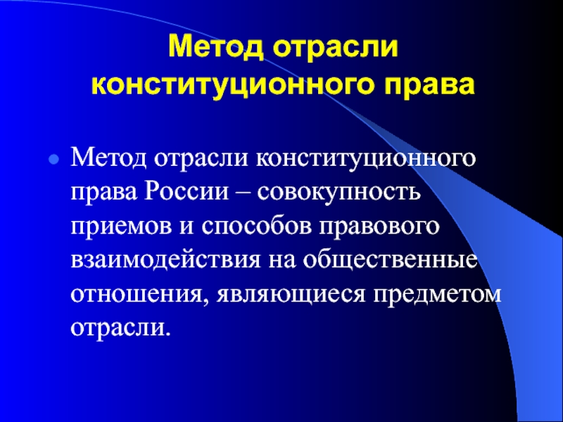 Презентация конституционное право как отрасль права