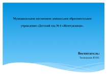 Презентация для педагогов, старшая группа.