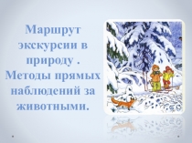 Презентация Методы наблюдений за животными в природе