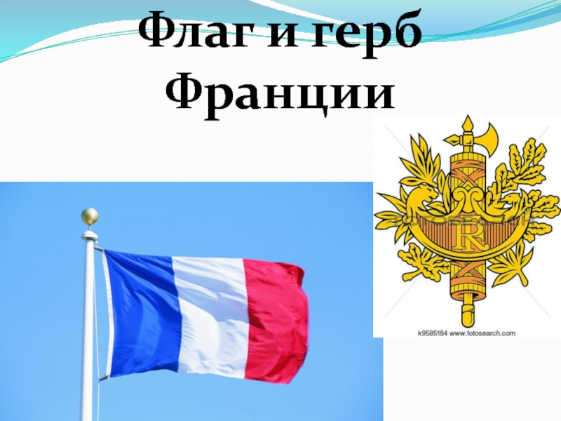 Флаг и герб Франции