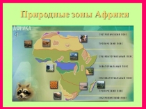 Презентация по географии на тему  Природные зоны Африки ( 7 класс)