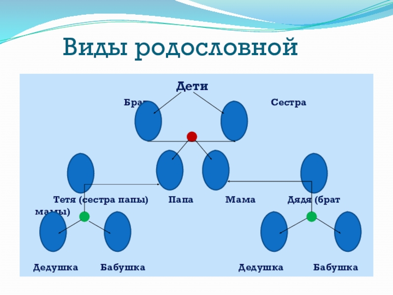 Типы родословных. Виды родословной. Виды родословий. Проект родословная 2 класс презентация.