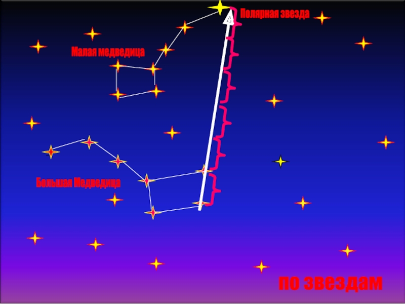 Большая медведица созвездие схема и полярная звезда