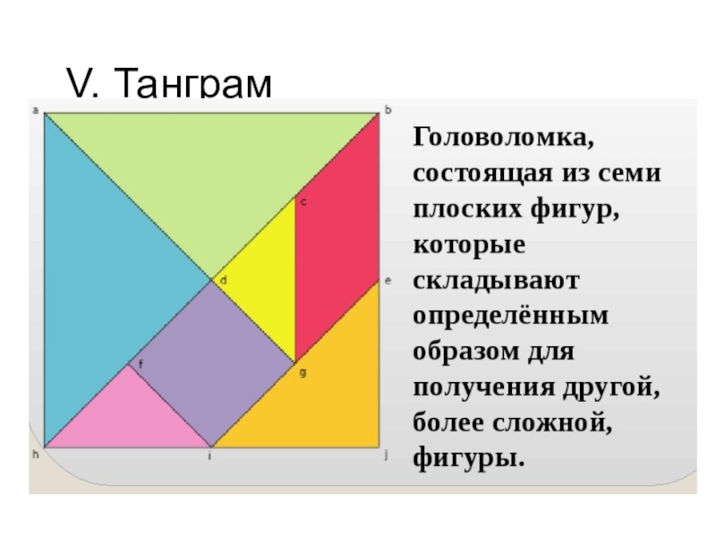 Мат 5 кл. Танграм головоломка состоящая из семи плоских фигур. Семь дощечек мастерства танграм. Геометрические загадки. Геометрические головоломки презентация.