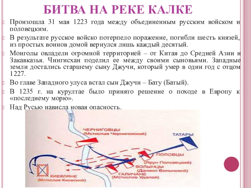 История россии 6 класс битва на калке. Карта битва на реке Калке 31 мая 1223 года. Битва на реке Калка 1223 год. Битва на реке Калке ход битвы. Результат битвы на Калке 1223 год.