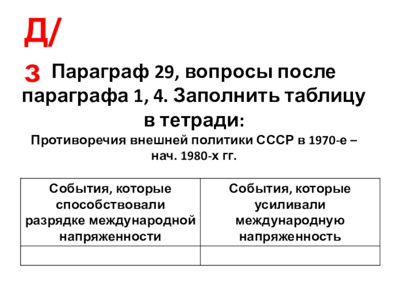 Политика разрядки международной напряженности презентация 11 класс