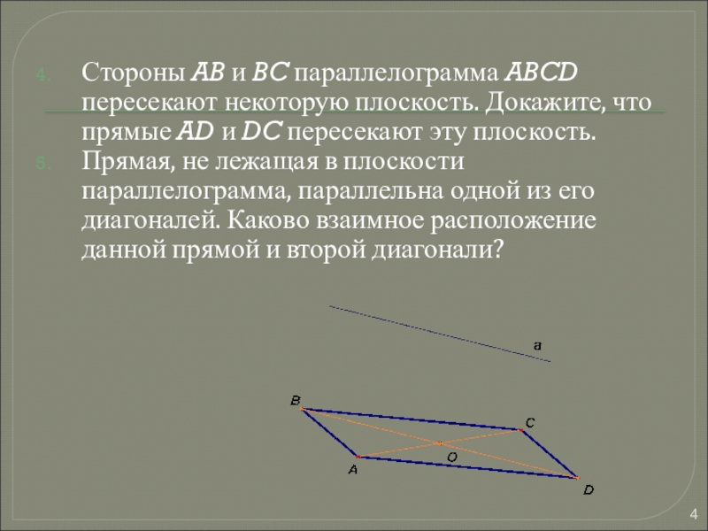 Противоположные плоскости