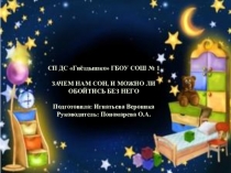 Зачем нам сони можно ли обойтись без него