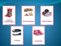 Презентация по развитию речи на тему Обувь 1 класс