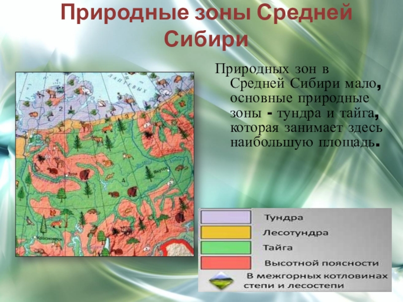 Средняя сибирь характеристика по плану 8 класс география