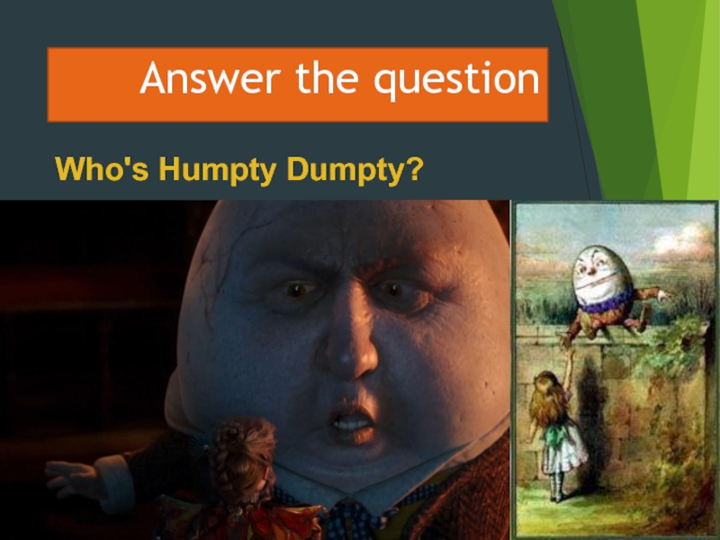 Who's Humpty Dumpty?Answer the question