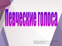 Презентация урока Певческие голоса