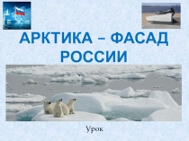 Презентация по окружающему миру по теме Арктика - фасад России