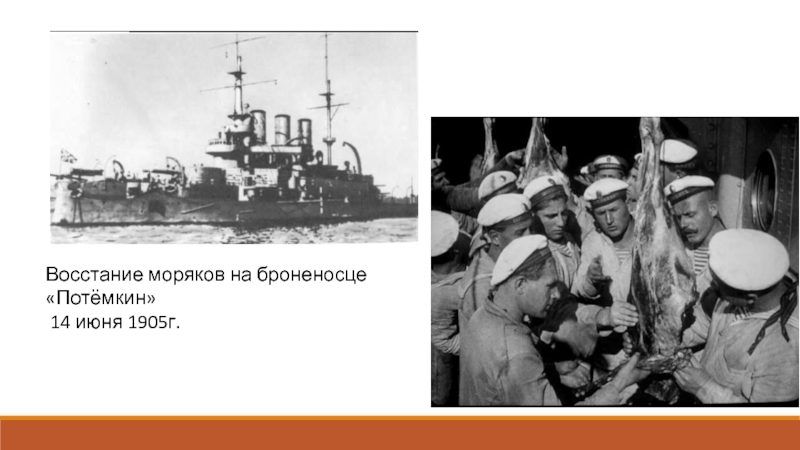 Восстание моряков на броненосце «Потёмкин» 14 июня 1905г.
