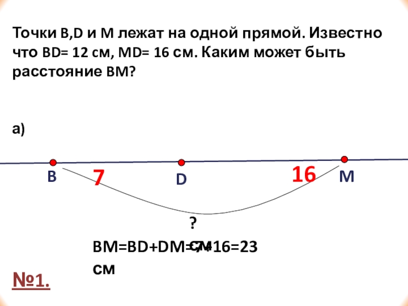 Задача на прямом участке шоссе