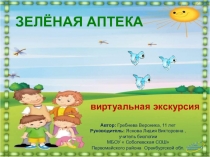 Презентация- виртуальная экскурсия Зелёная аптека