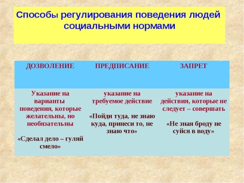 Социальные нормы являются образцами ролевого поведения